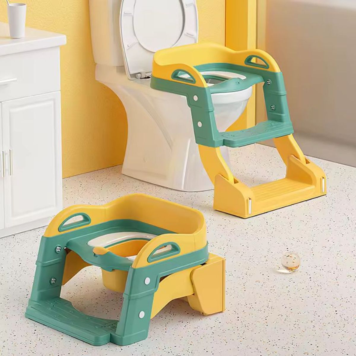 GENERICO - ADAPTADOR DE BAÑO 2 EN 1 CON ASIENTO ACOLCHADO