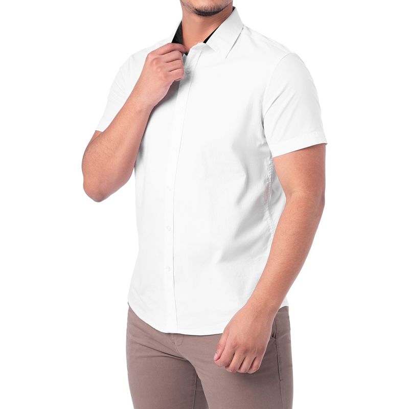 NORTON - Camisa Popelina Stretch Hombre Paulino 1 Mc Norton