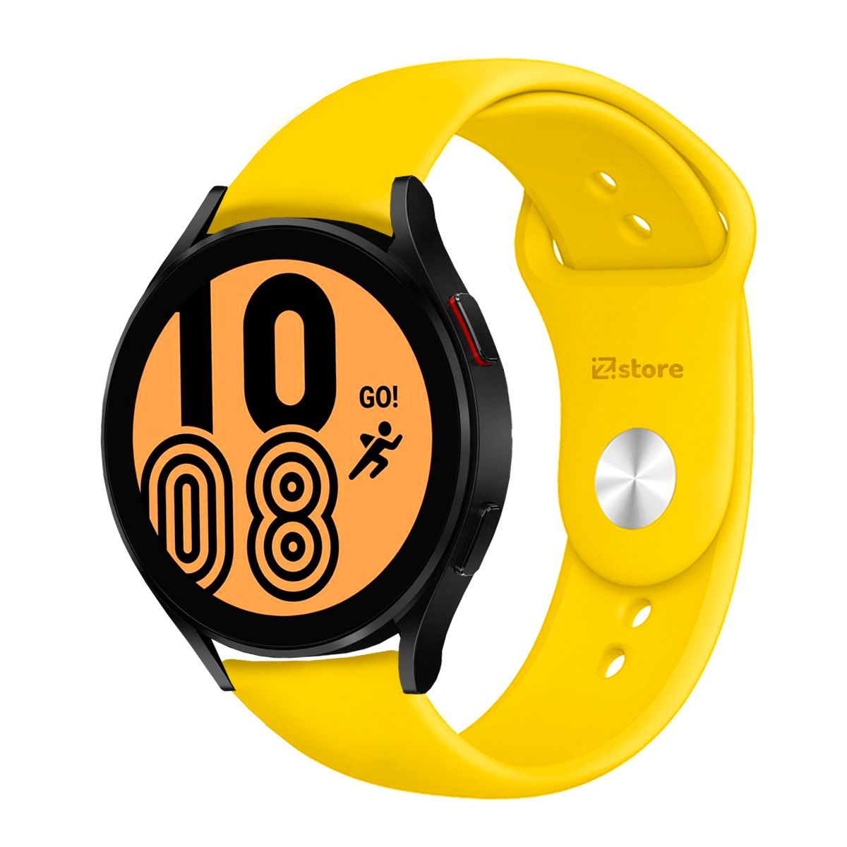 GENERICO - Correa Compatible Con Samsung Galaxy Watch Active Amarillo Broche 20mm