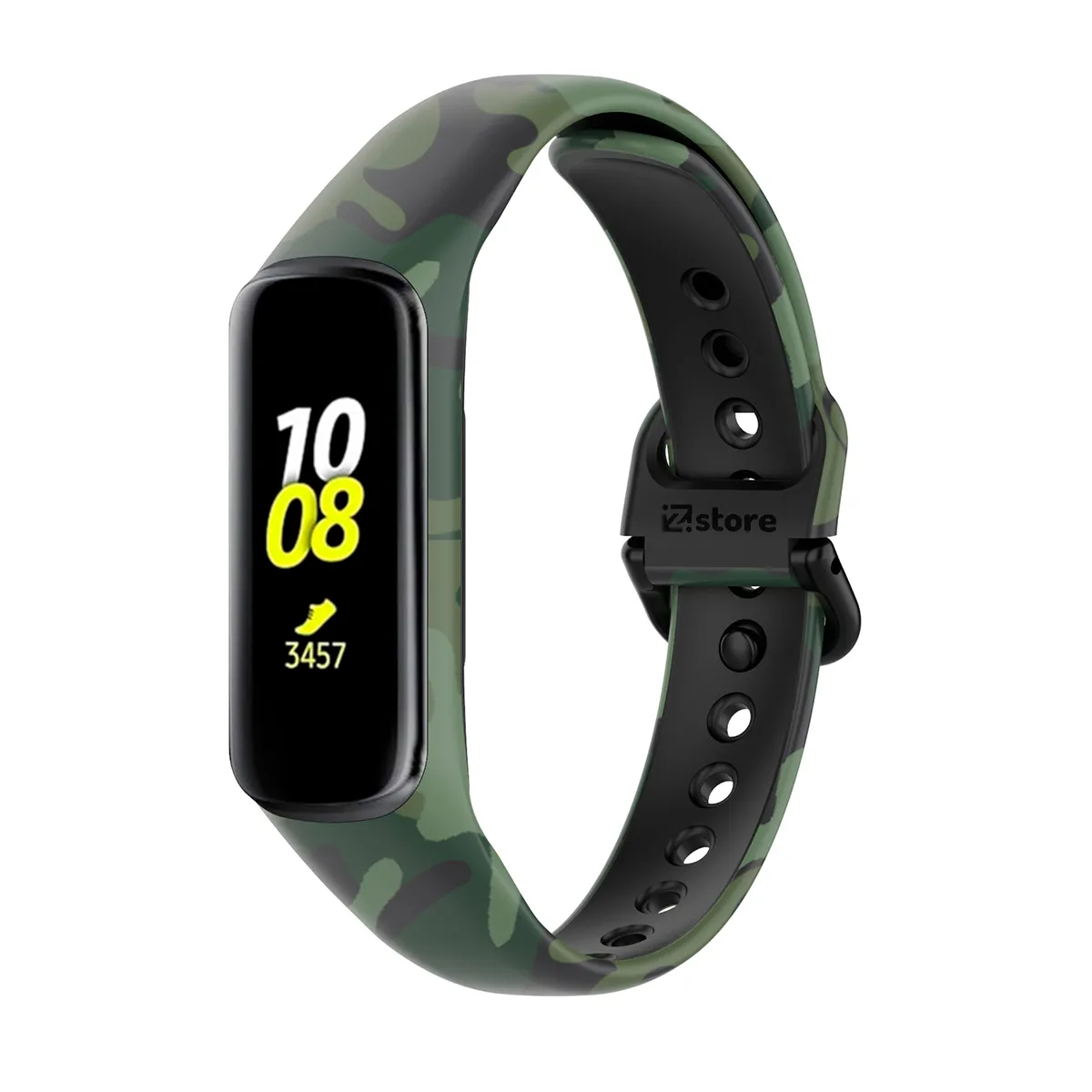 GENERICO - Correa Compatible Con Samsung Galaxy Fit 2 Camuflado Verde