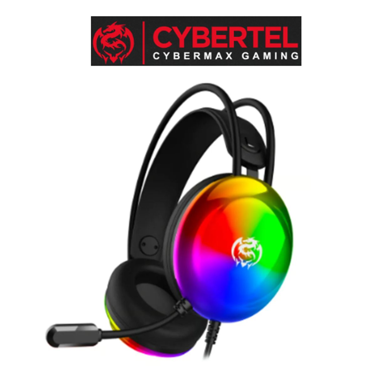 CYBERTEL - Audífonos Gamer SPLENDID CYB HG513 USB RGB C MICRO CYBERTEL