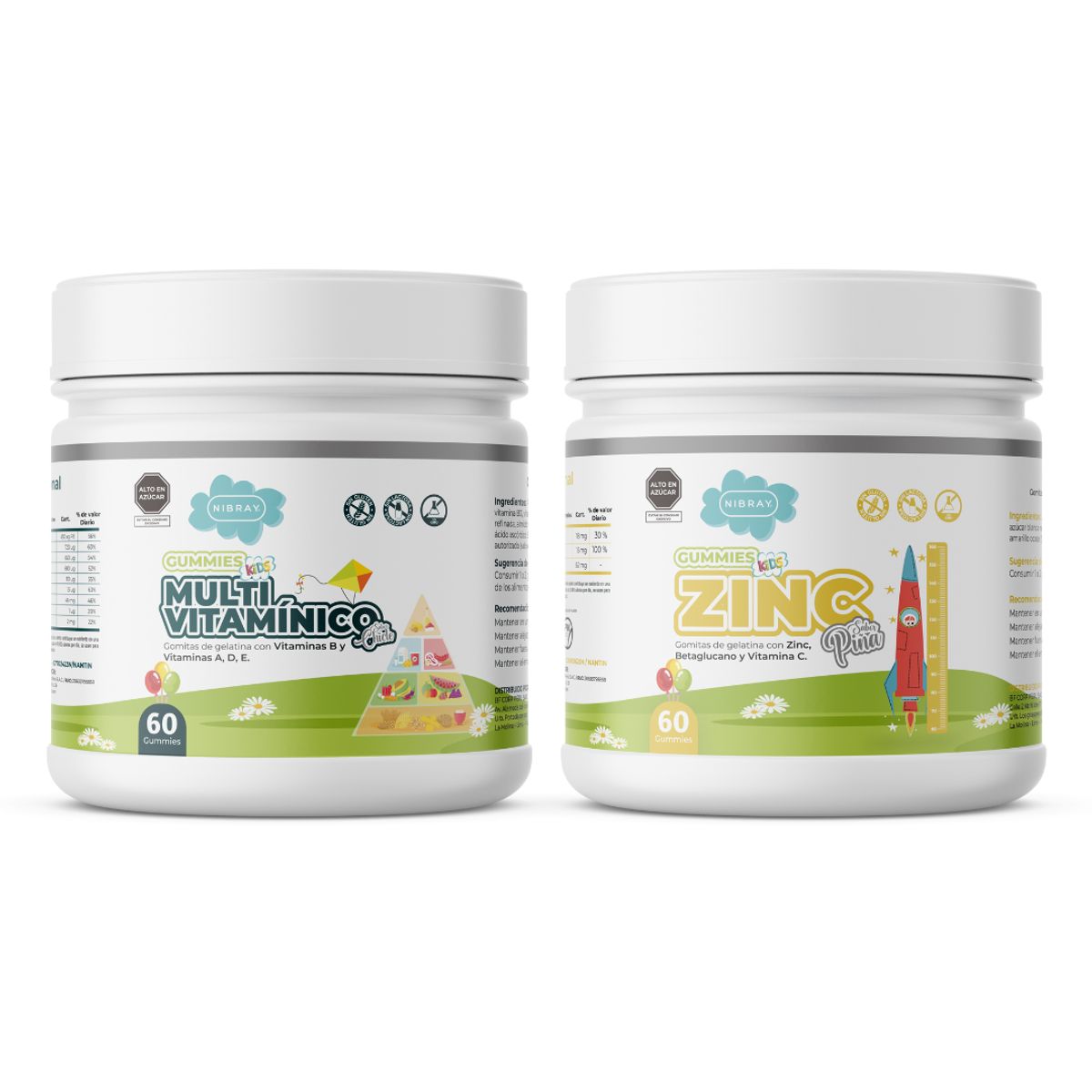 NIBRAY - Multivitamínico más Zinc Pack Nibray Kids