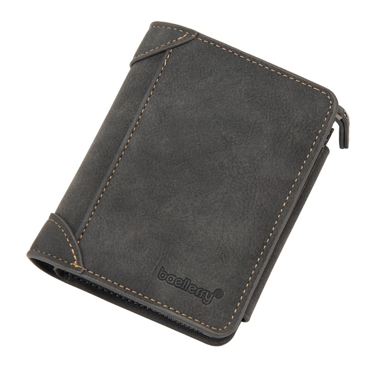 BAELLERRY - Billetera de cuero vegano 9201 de Tres cuerpos