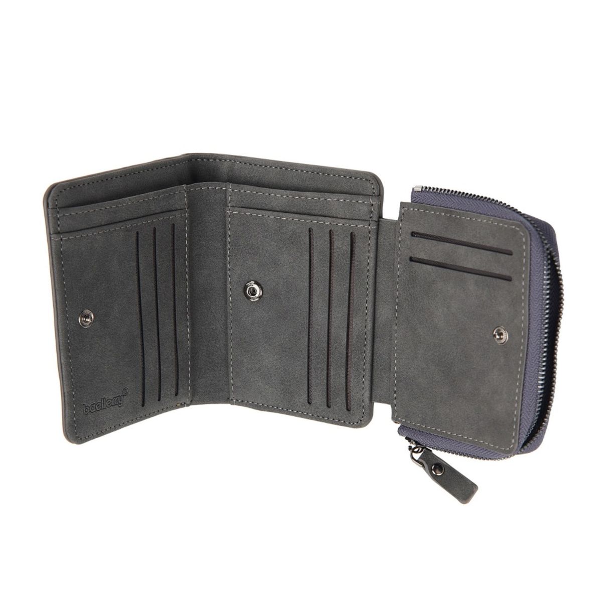 BAELLERRY - Billetera de cuero vegano 9201 de Tres cuerpos