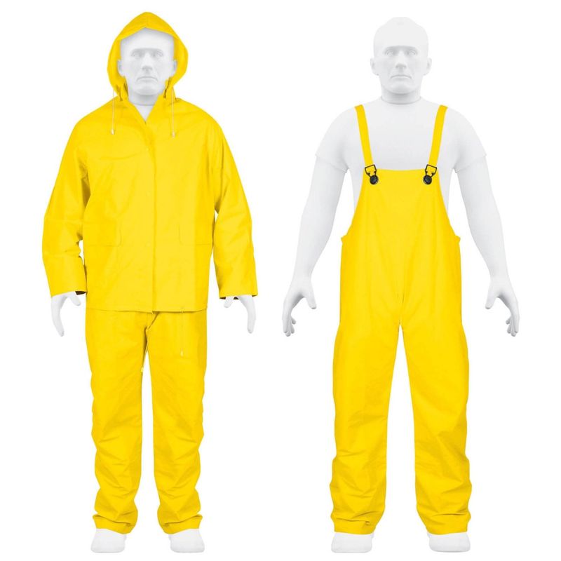 TRUPER - Conjunto impermeable doble capa  para lluvia talla G Truper