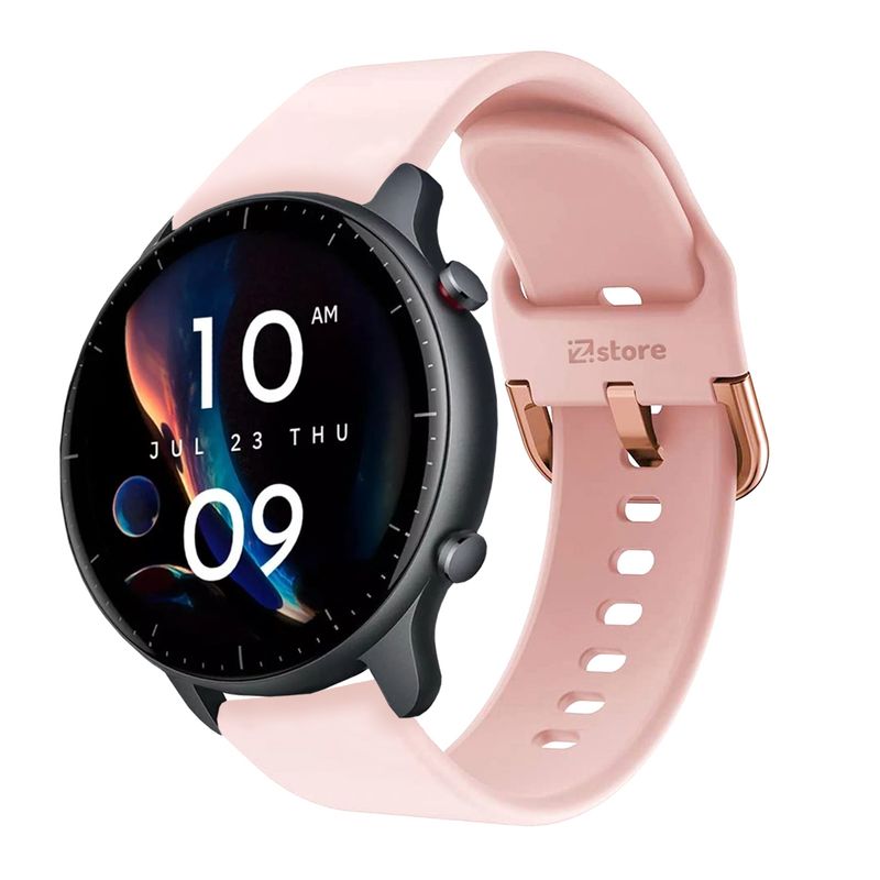 GENERICO - Correa Compatible Con Amazfit GTR3 Rosado Hebilla 22mm