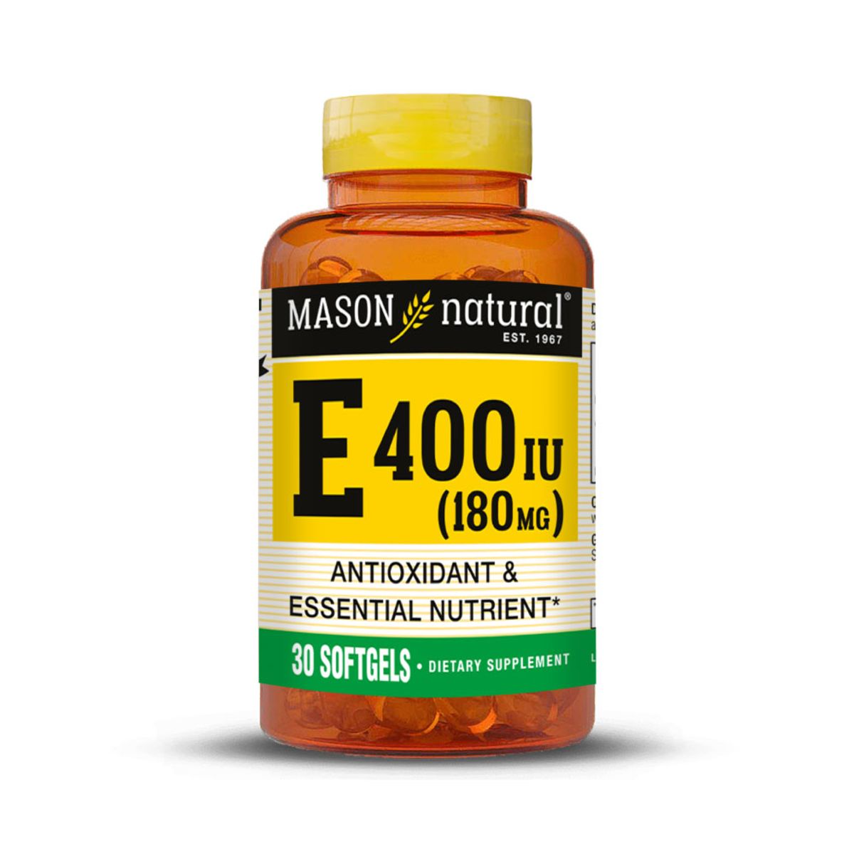 MASON NATURAL - Vitamina E 400 UI - Mason Natural - 30 Cáps. Blandas