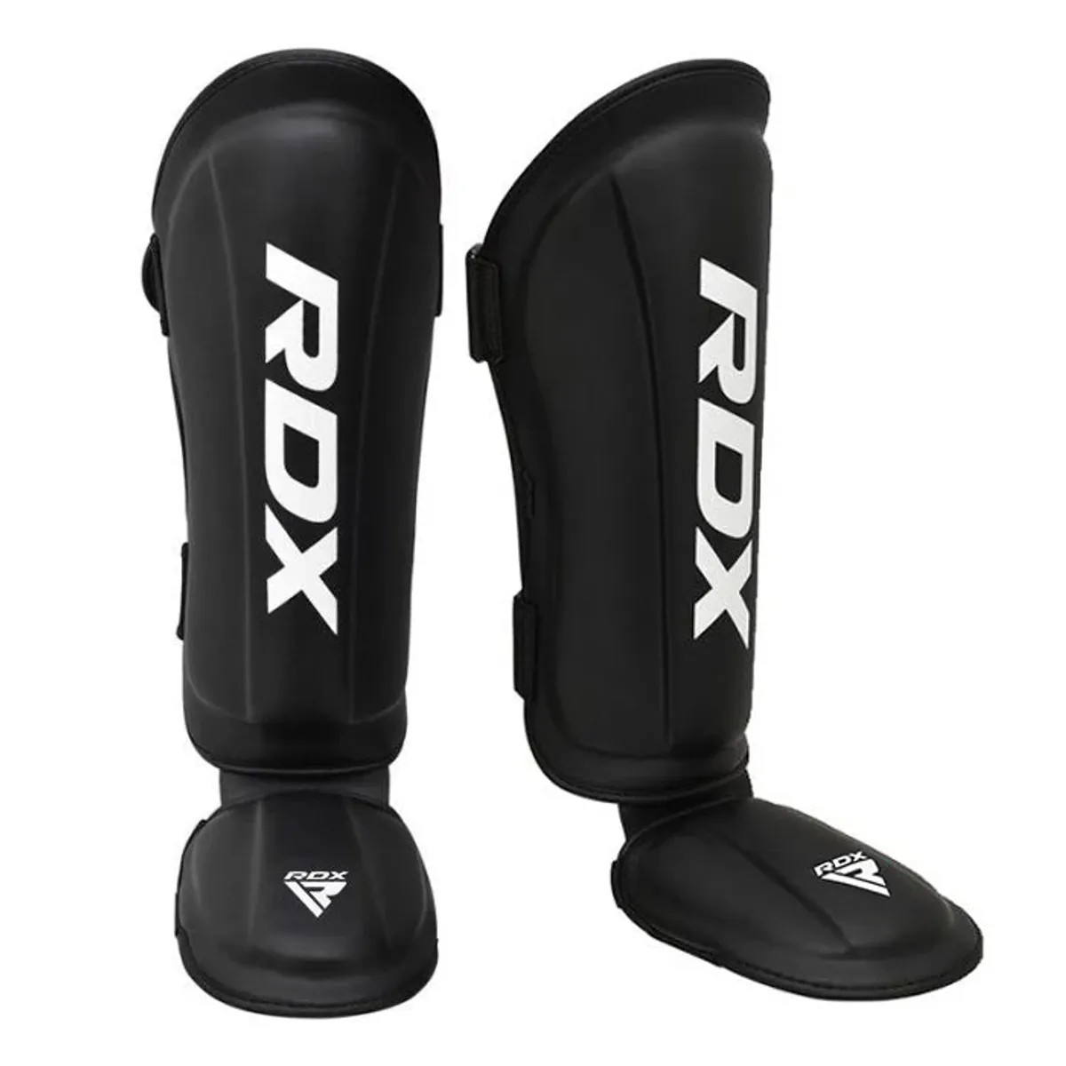 RDX - Canilleras con Empeine para Muay Thai T1 Negro - L