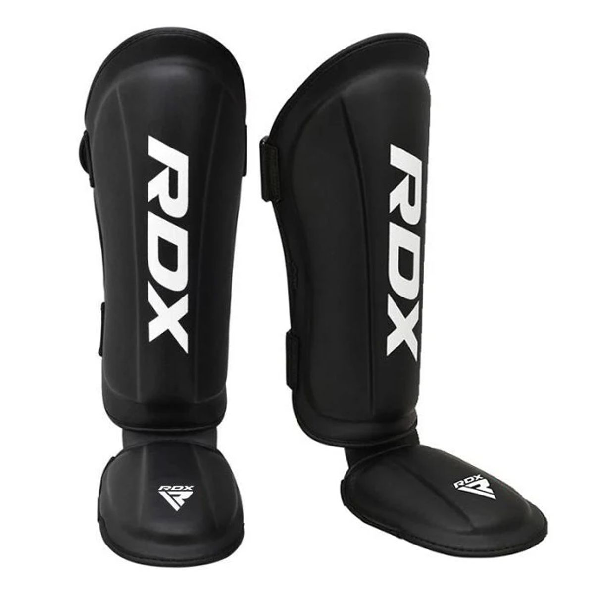 RDX - Canilleras con Empeine para Muay Thai T1 Negro - M