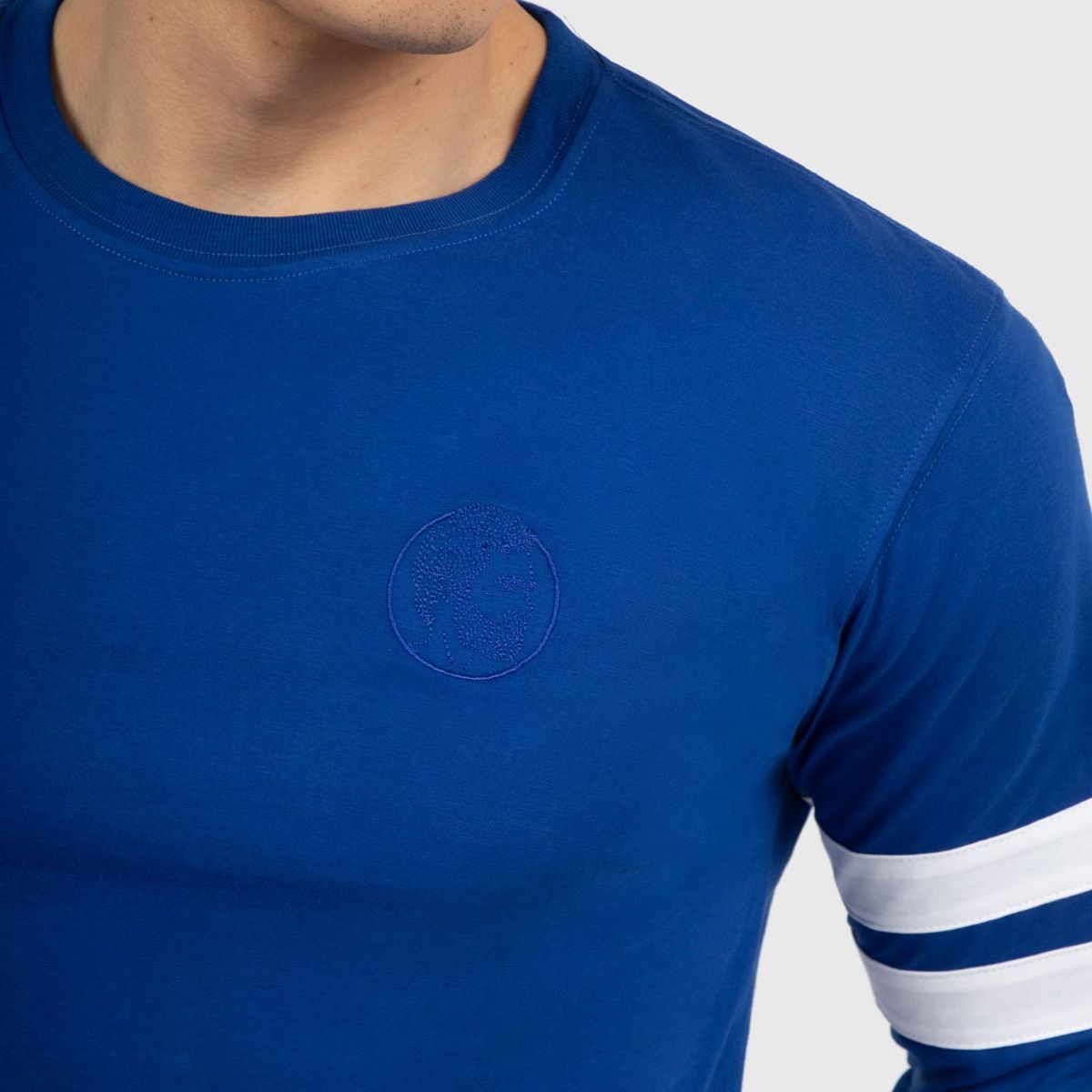 CONUNDRA CLOTHING - Polo Manga Larga Azulino 100% Algodon