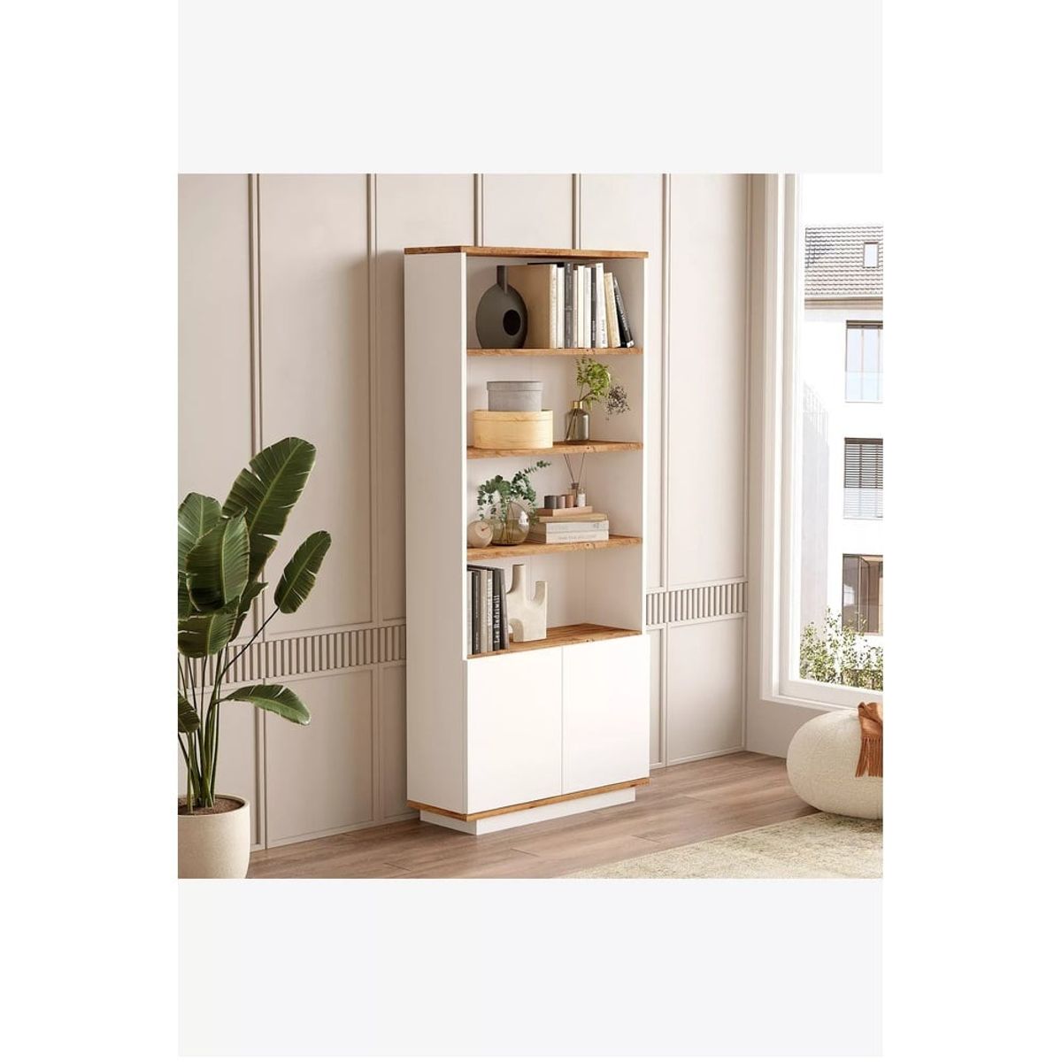 TU MESITA - Estante Moderno Otawa color BlancoDuna TU MESITA