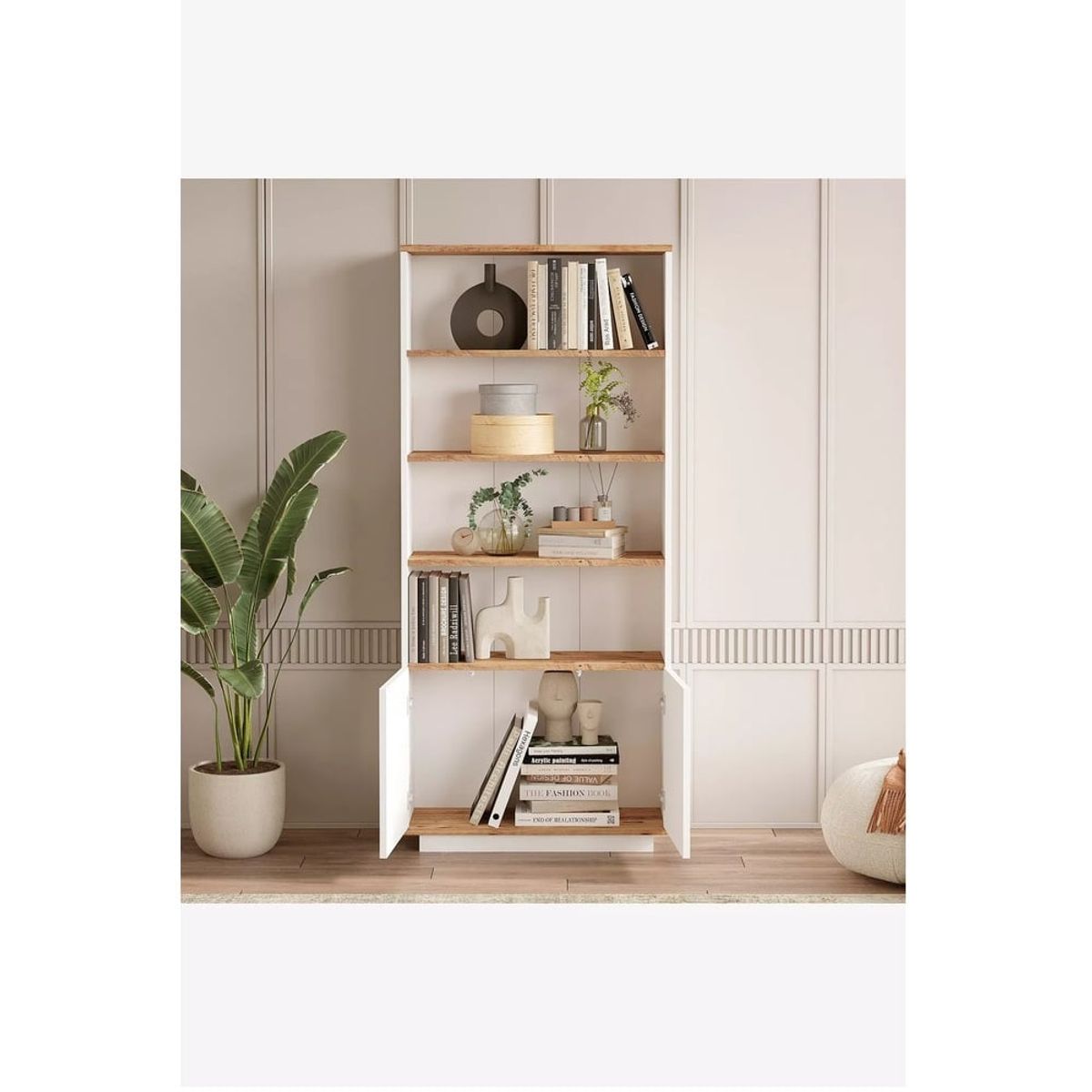 TU MESITA - Estante Moderno Otawa color BlancoDuna TU MESITA