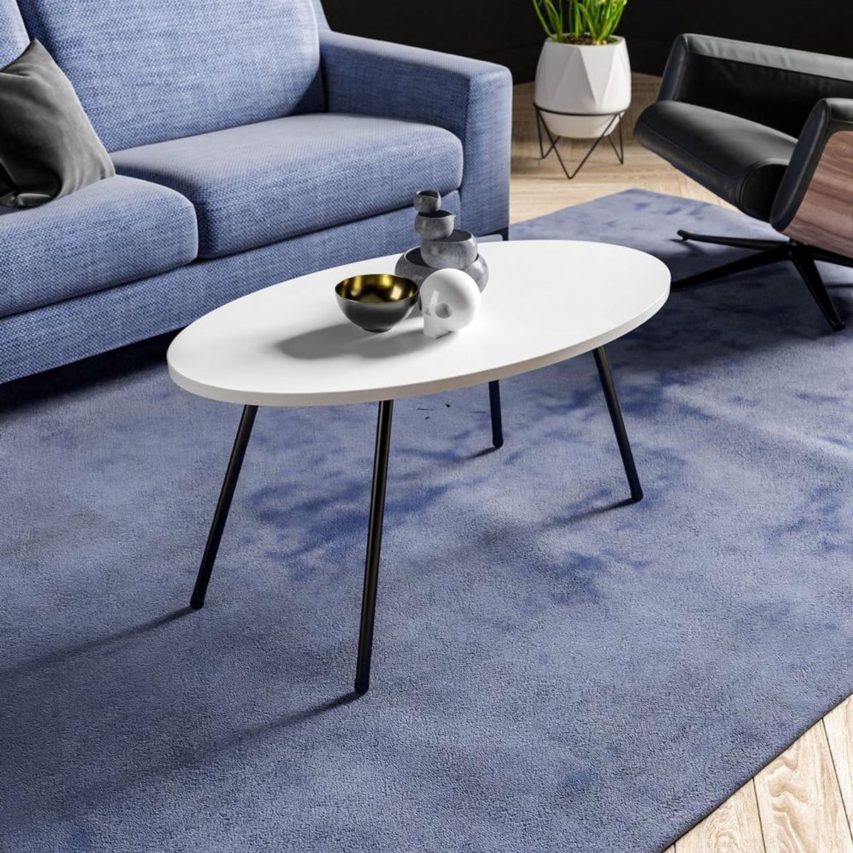 TU MESITA - Mesa Clásica de Centro TU MESITA Romina color Blanco