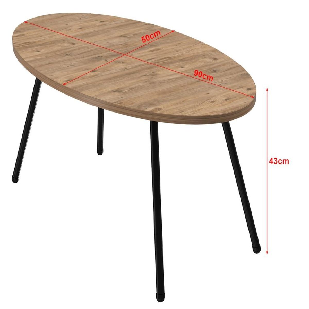 TU MESITA - Mesa Clásica de Centro TU MESITA Romina color Marrón