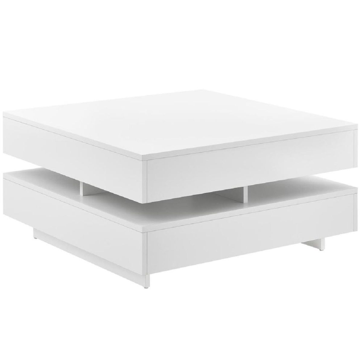 TU MESITA - Mesa de Centro Cuadrada TU MESITA Kristel color Blanco