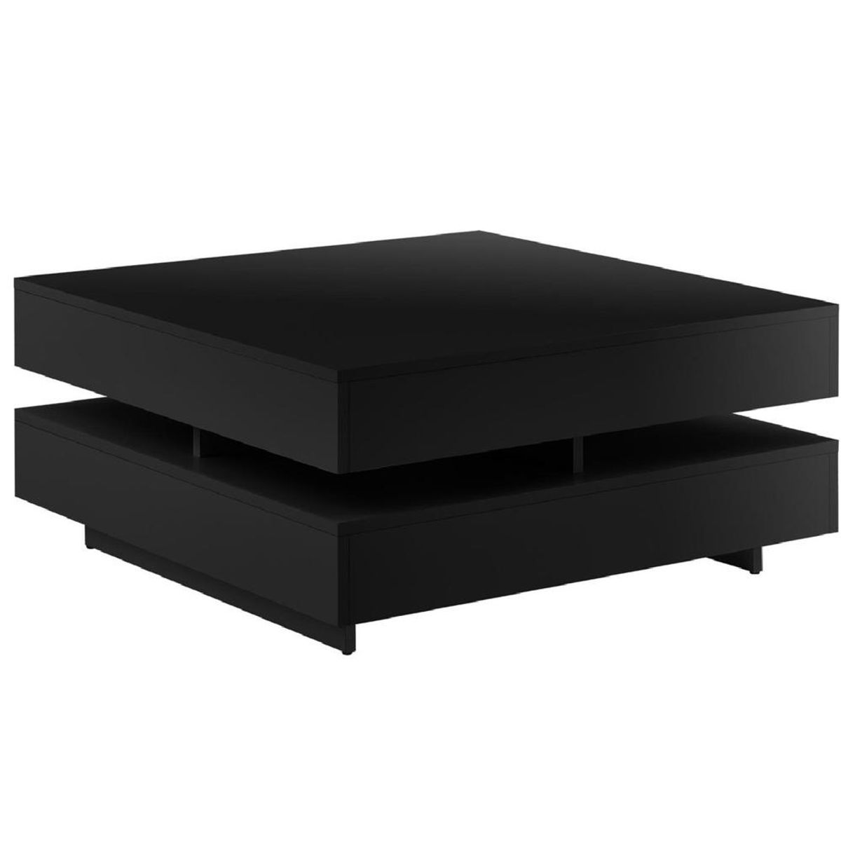 TU MESITA - Mesa de Centro Cuadrada TU MESITA Kristel color Negro