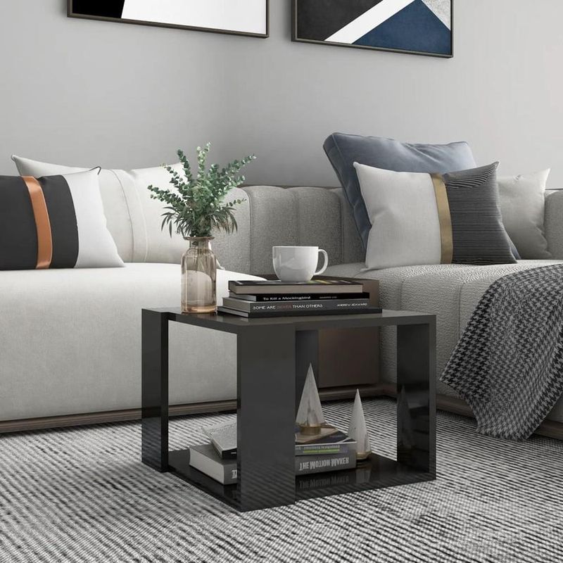 TU MESITA - Mesa de Centro Cuadrada TU MESITA Melita color Gris Oscuro