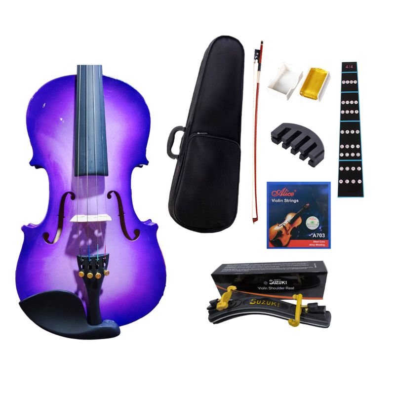GENERICO - Combo violín estudiante Di Luthier Violeta 4.4