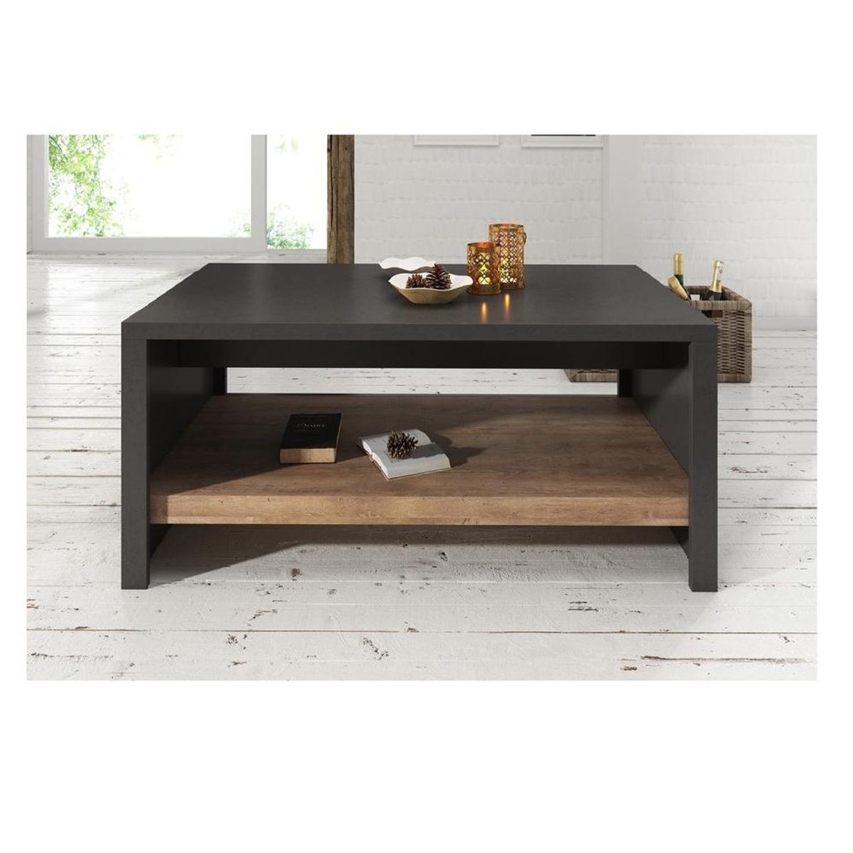 TU MESITA - Mesa de Centro TU MESITA Ehel color MarrónNegro