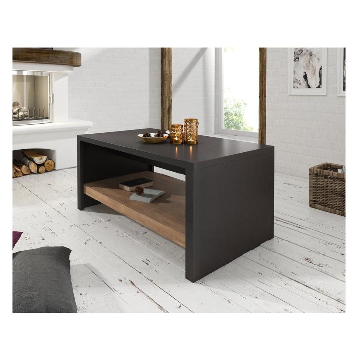 TU MESITA - Mesa de Centro TU MESITA Ehel color MarrónNegro