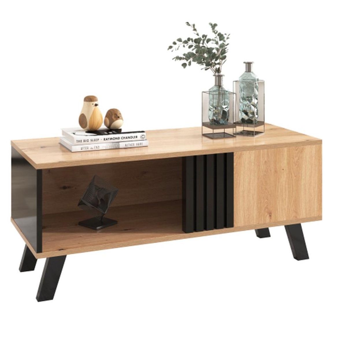 TU MESITA - Mesa de Centro TU MESITA Irina color RobleNegro