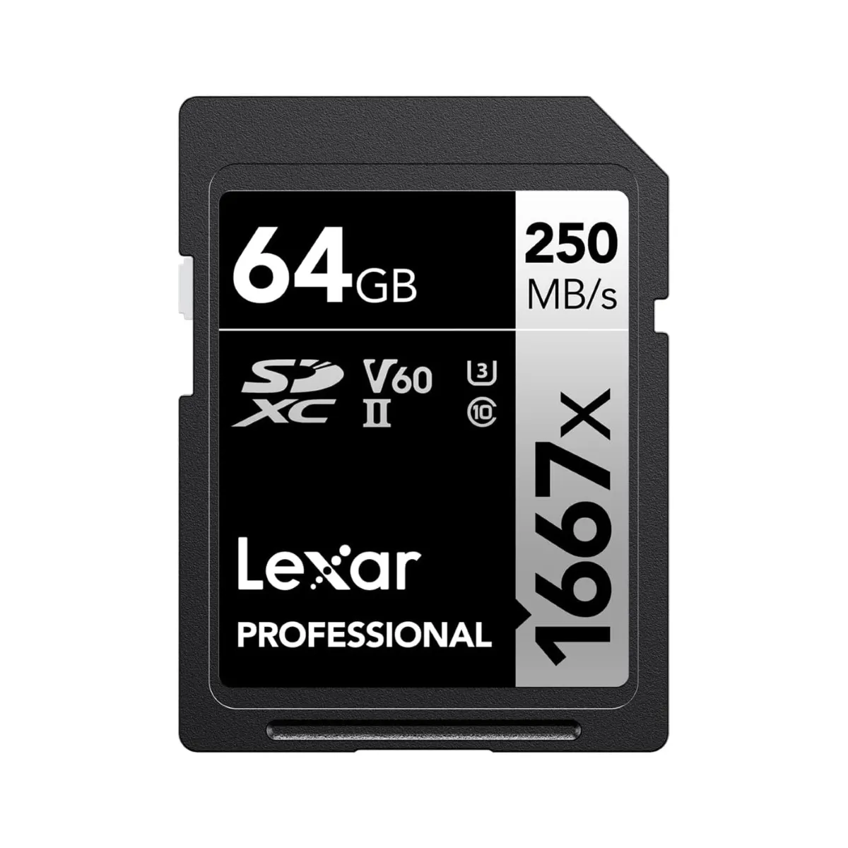LEXAR - Memoria SD Lexar Professional 1667X 64GB SDXC UHS-II
