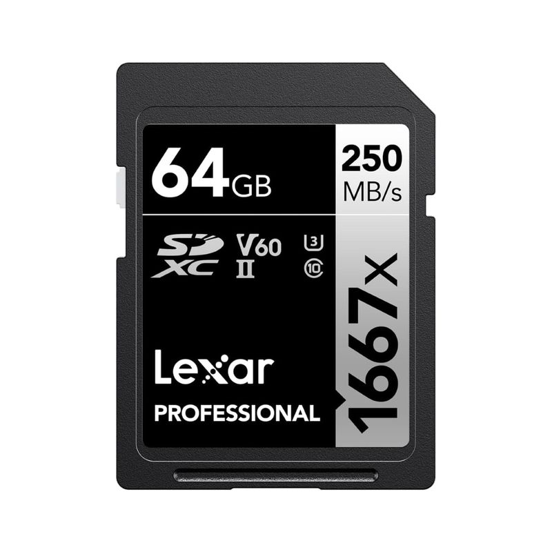 LEXAR - Memoria SD Lexar Professional 1667X 64GB SDXC UHS-II