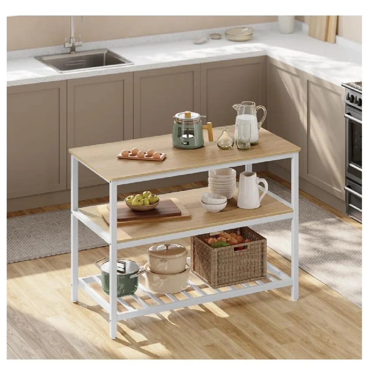 TU MESITA - Mueble Auxiliar de Cocina Multiusos TU MESITA Vincent color Duna