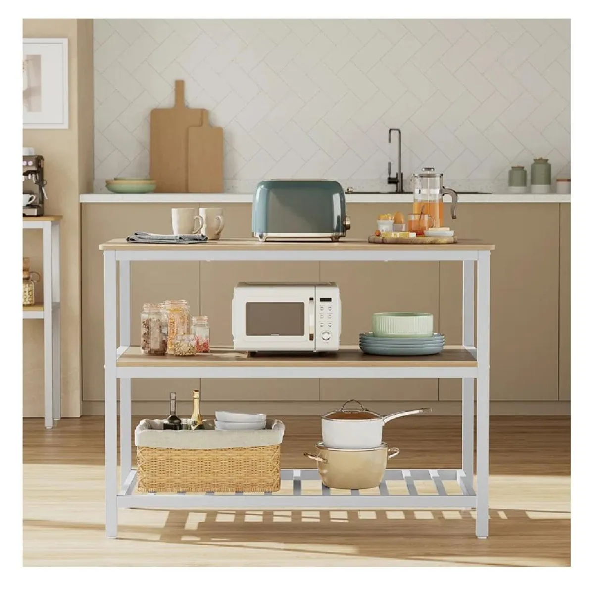 TU MESITA - Mueble Auxiliar de Cocina Multiusos TU MESITA Vincent color Duna