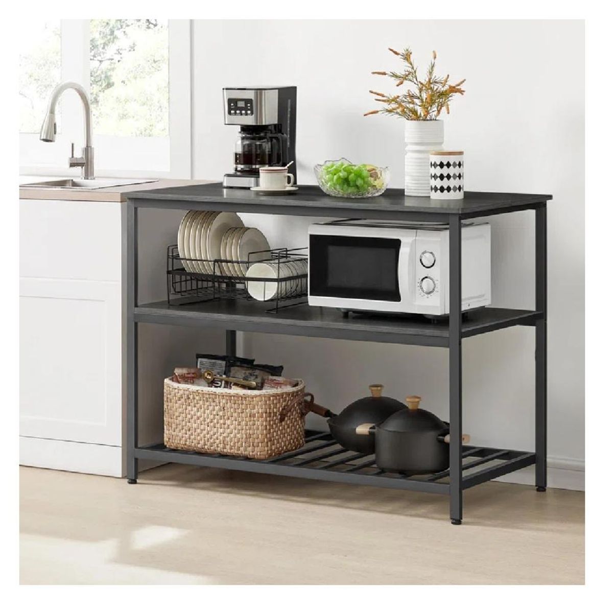 TU MESITA - Mueble Auxiliar de Cocina Multiusos TU MESITA Vincent color Negro