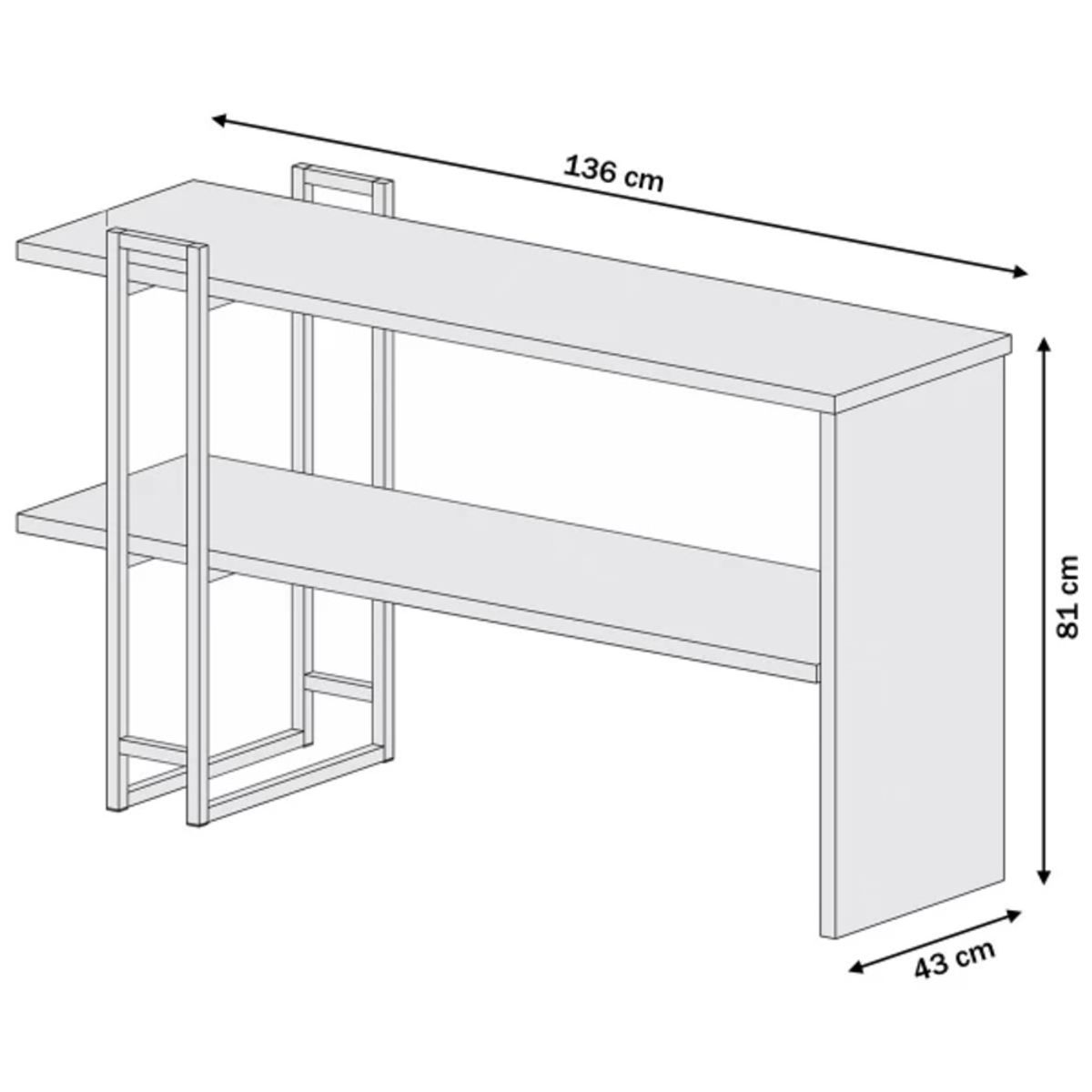 TU MESITA - Recibidor Moderno Luxury color MarrónDorado TU MESITA