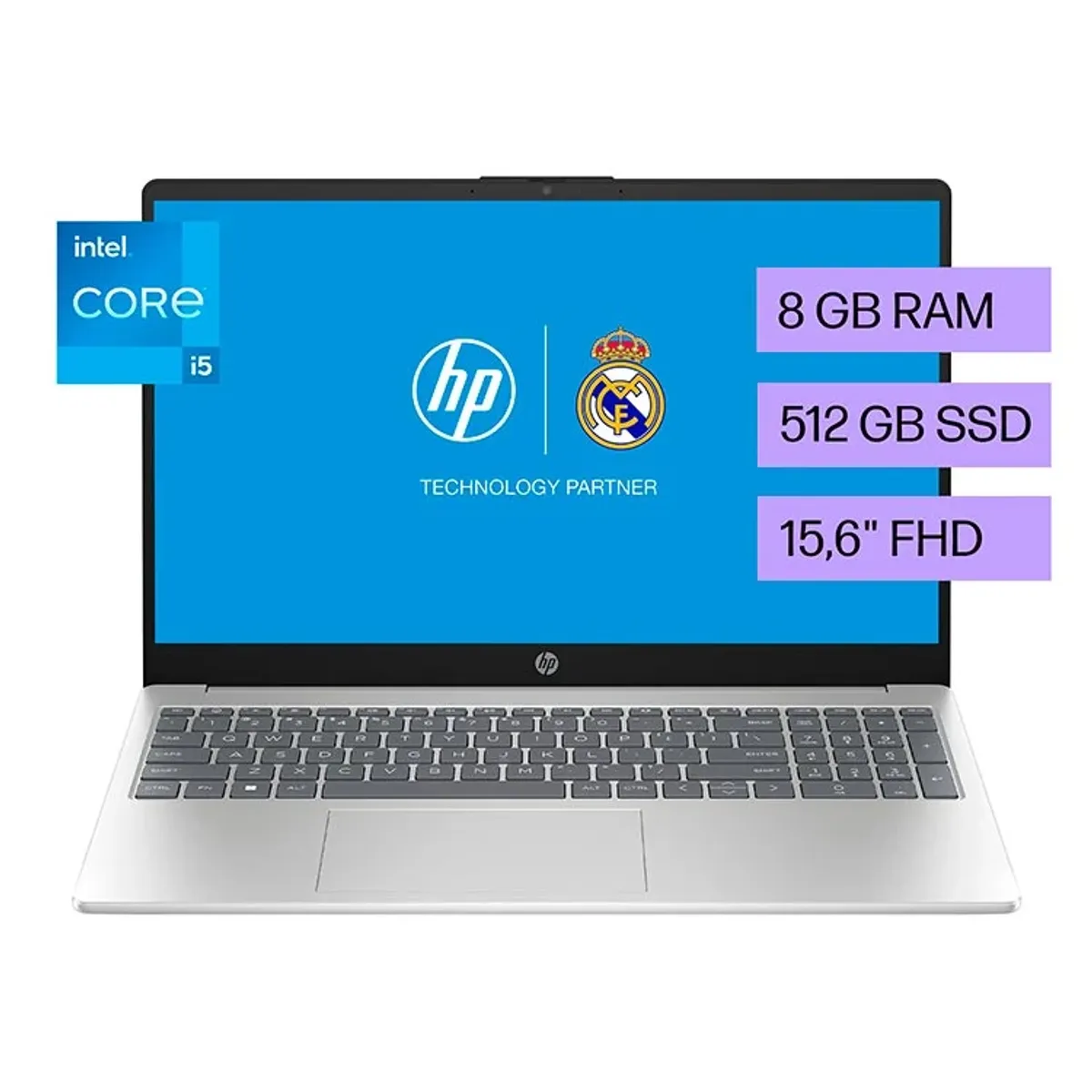 HP - LAPTOP HP 15-FD0055LA INTEL CORE I5 8GB RAM 512GB SSD 156