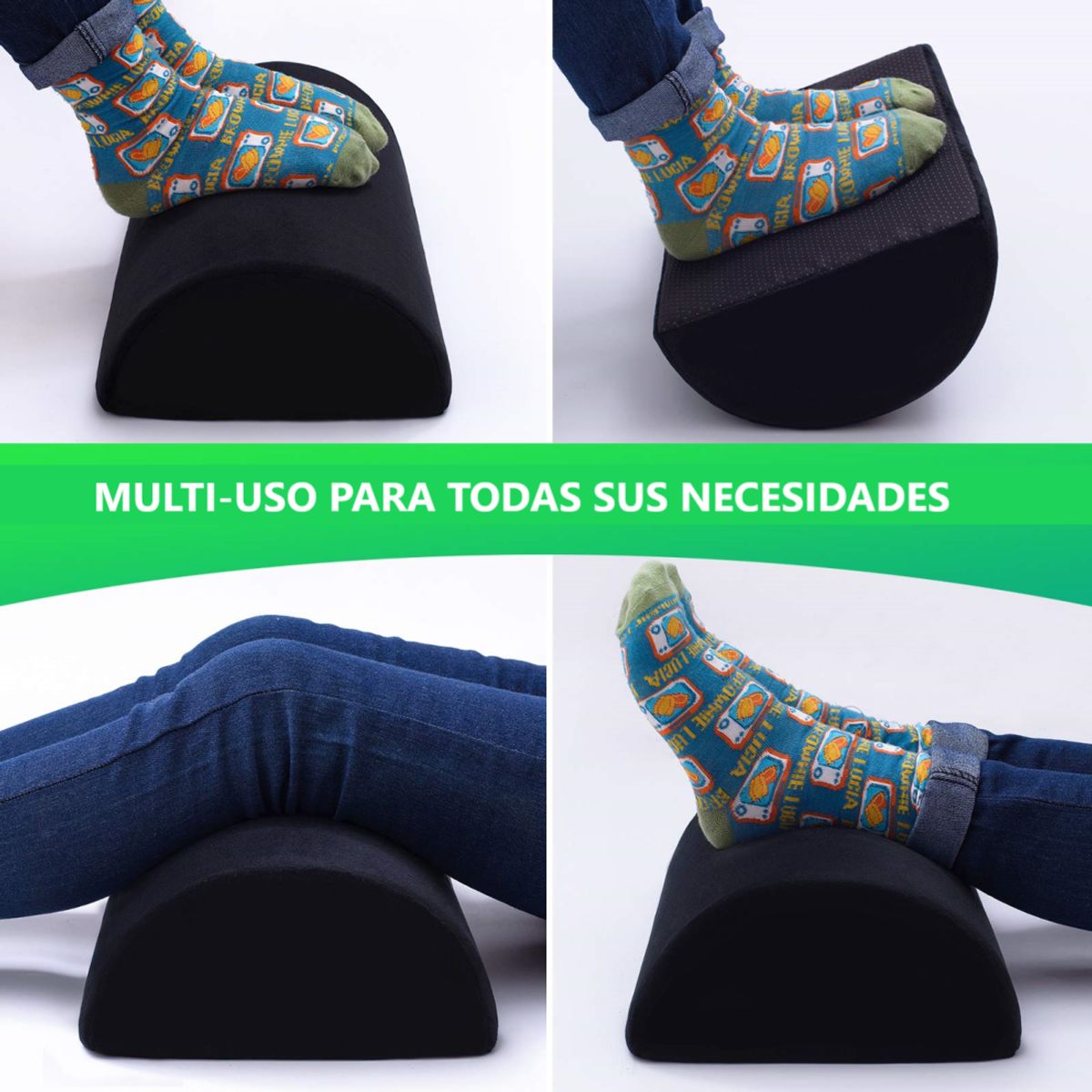 GENERICO - COJIN REPOSA PIES  MULTI-USO  MEMORY FAOM