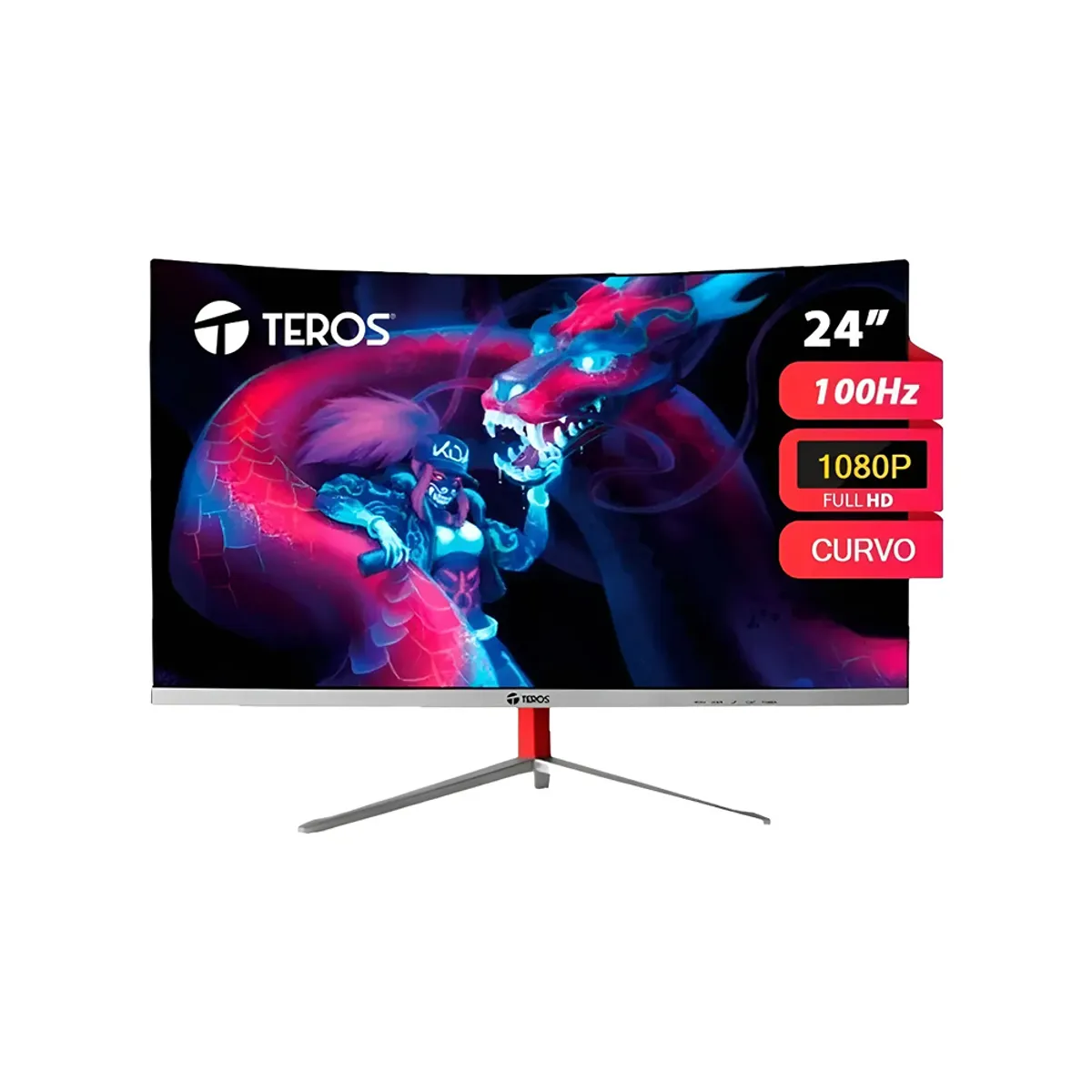 TEROS - Monitor TEROS TE-2402S 23.8 CURVO FHD 100HZ 1MS HDMI VGA FHD