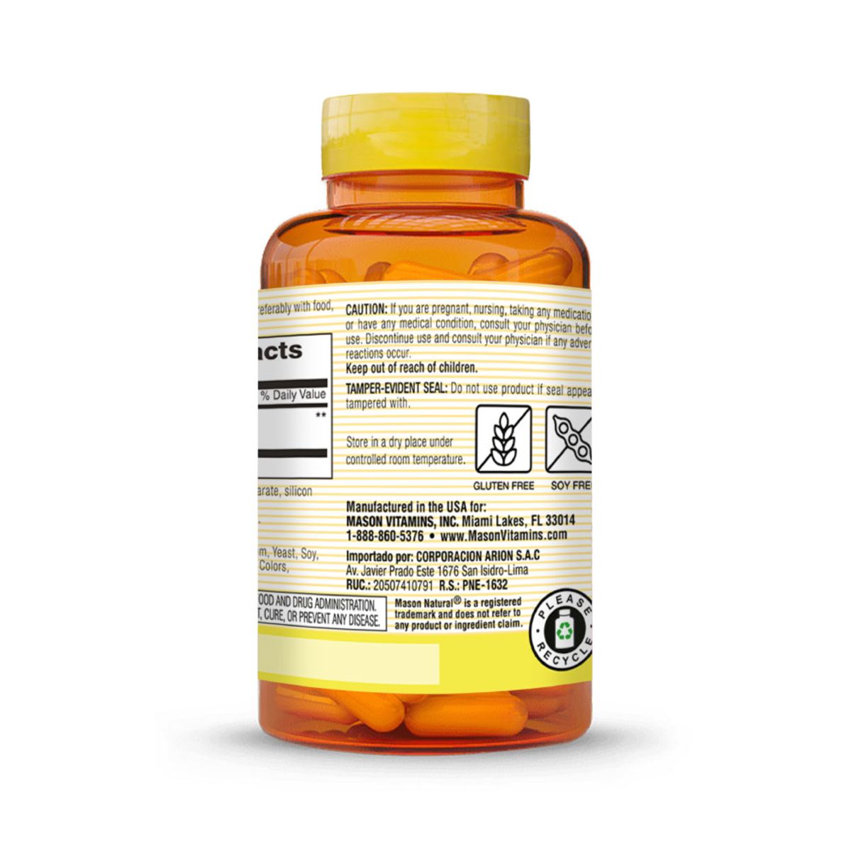 MASON NATURAL - Ginger (Kion) 500 MG - Mason Natural - 60 Cápsulas