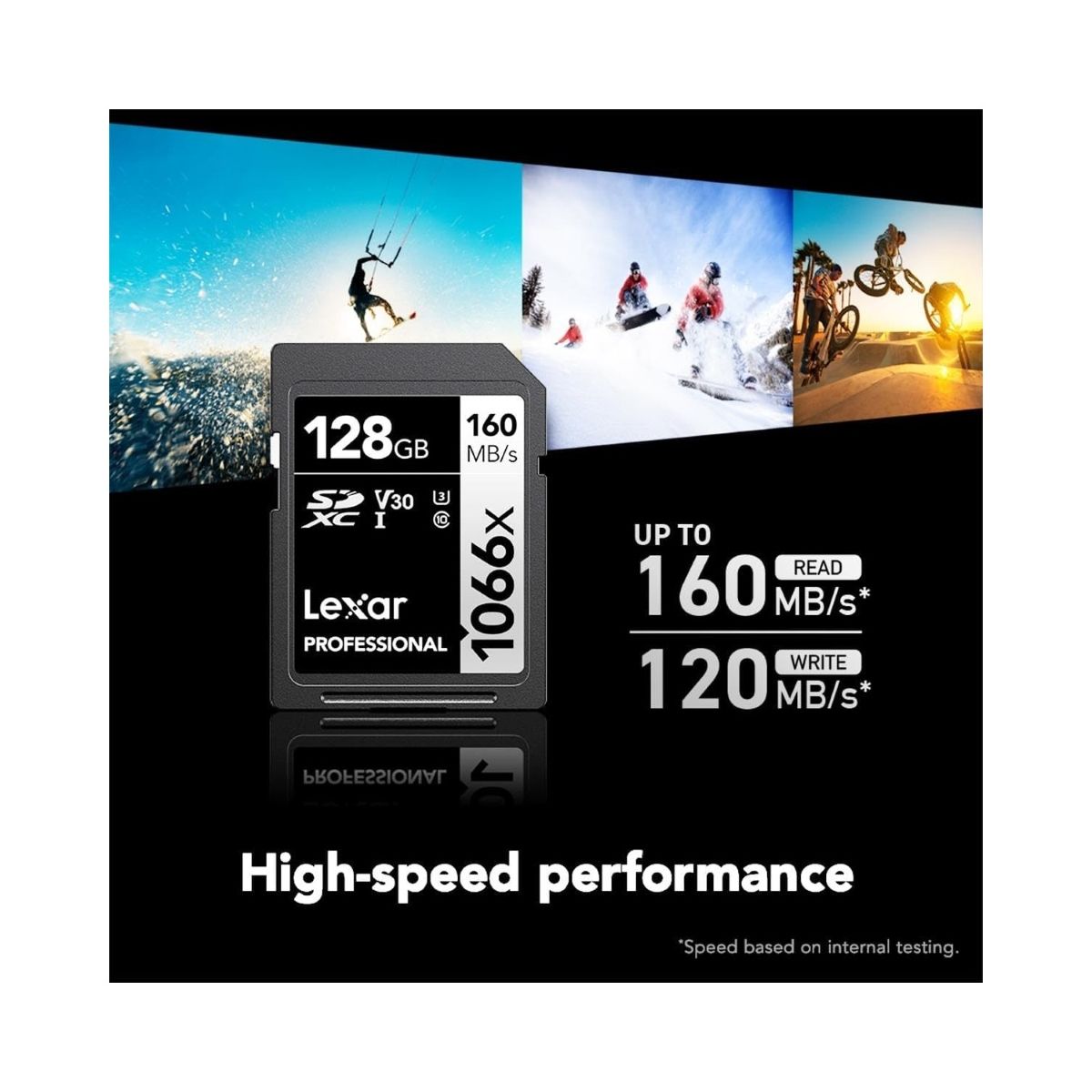 LEXAR - Memoria SD Lexar Professional 1066x 128GB SDXC UHS-I