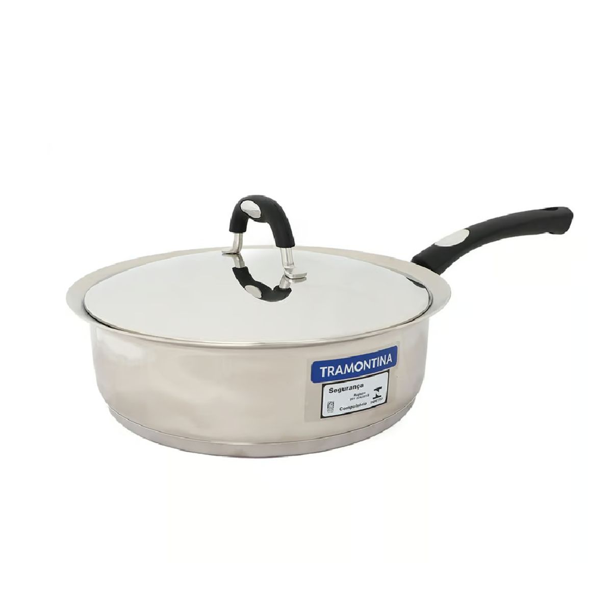 TRAMONTINA - Juego de Ollas 10 Piezas Acero Inoxidable Duo Silicone : 65480/036
