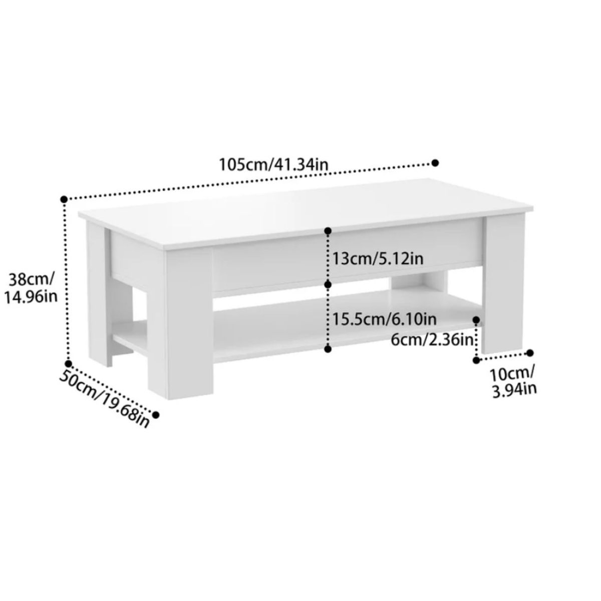 GENERICO - Mesa de centro emilie ventitas perú blanco
