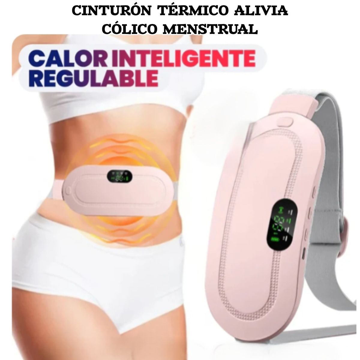 OEM - Cinturón Masajeador Térmico Para Cólicos Menstruales