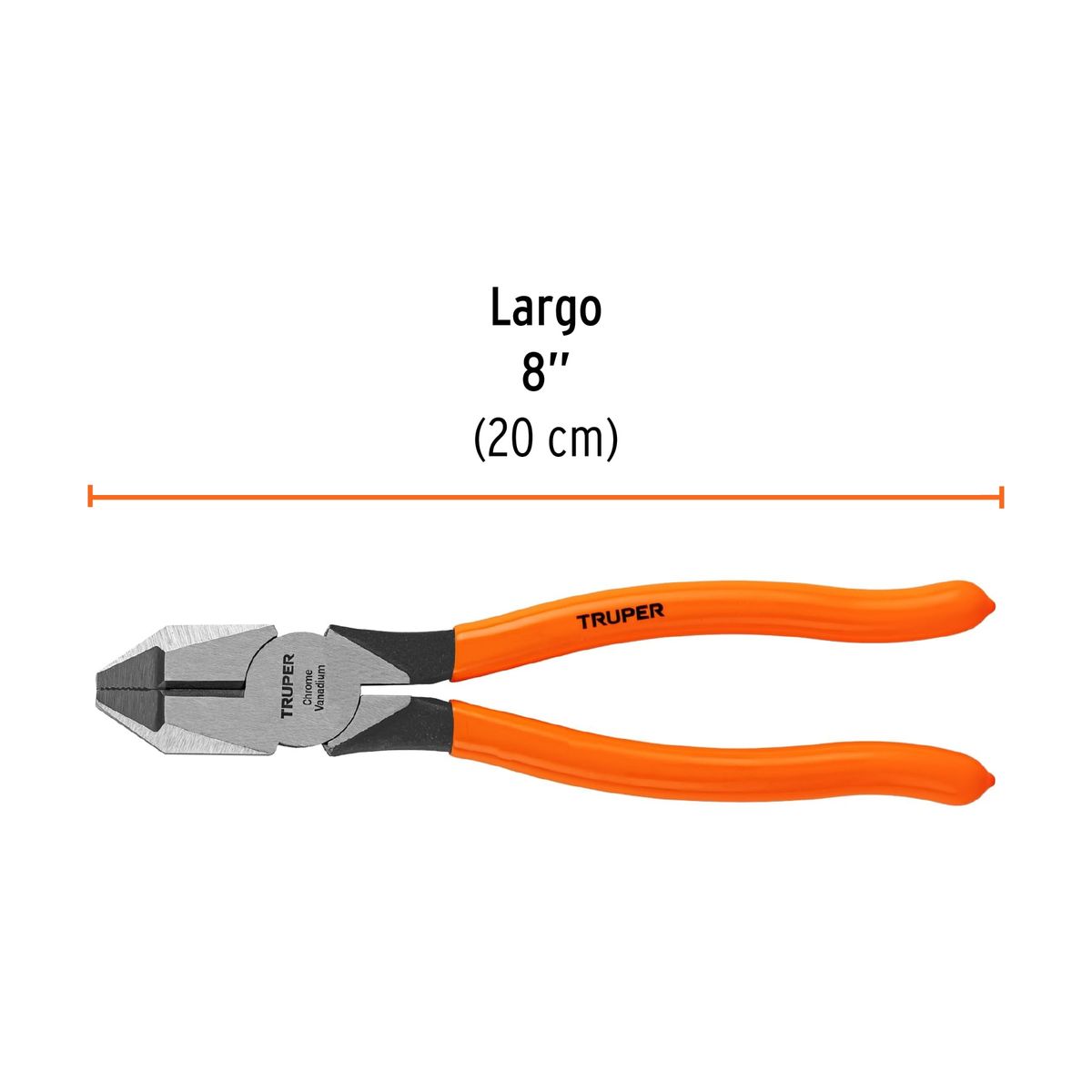 TRUPER - Pinza para electricista 7 uso rudo mango PVC Truper