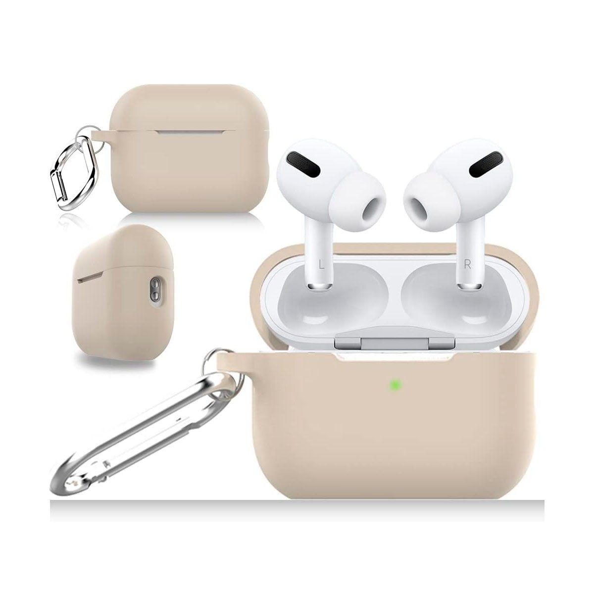GENERICO - Case de Silicona para Airpods Pro 2 Beige
