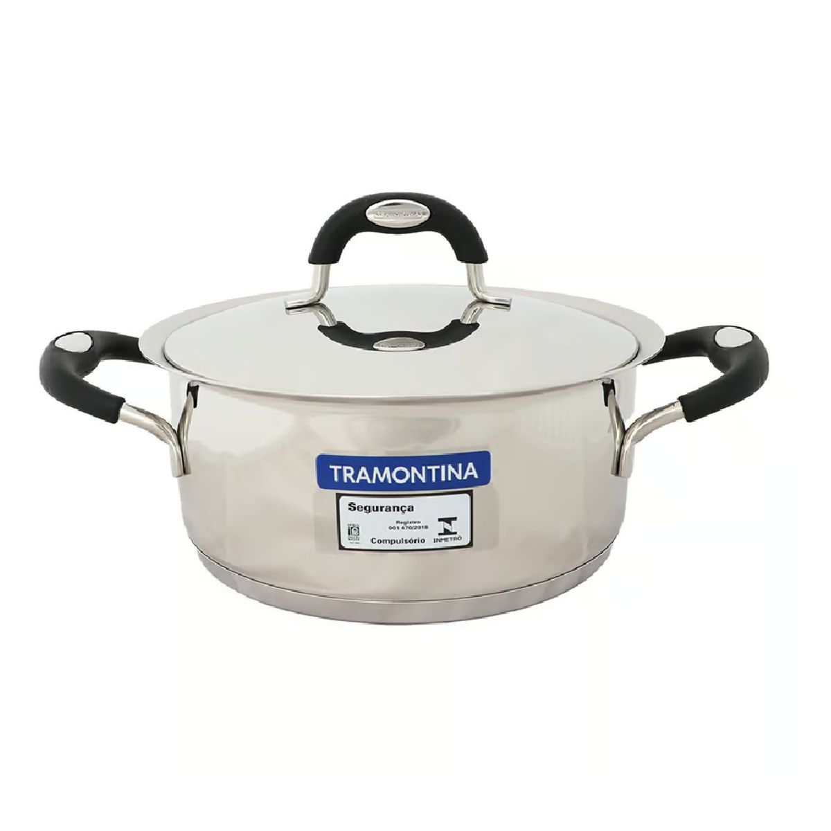 TRAMONTINA - Juego de Ollas 10 Piezas Acero Inoxidable Duo Silicone : 65480/036
