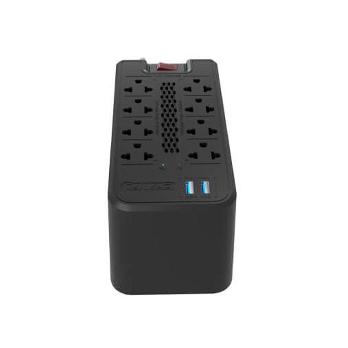 FORZA - ESTABILIZADOR 1200VA FORZA 600W 2USB 8 TOMAS NEGRO PN FZ-FVR-1222USB