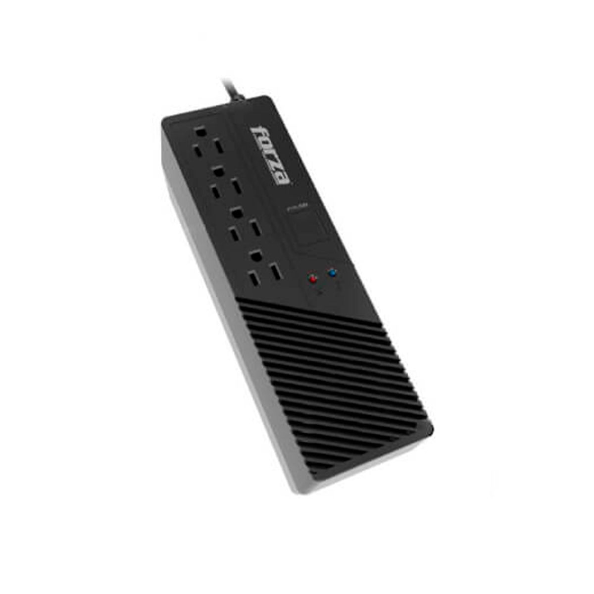 FORZA - ESTABILIZADOR FORZA 4 TOMAS 1000VA NEGRO 500W 220V PN FZ-FVR-1012