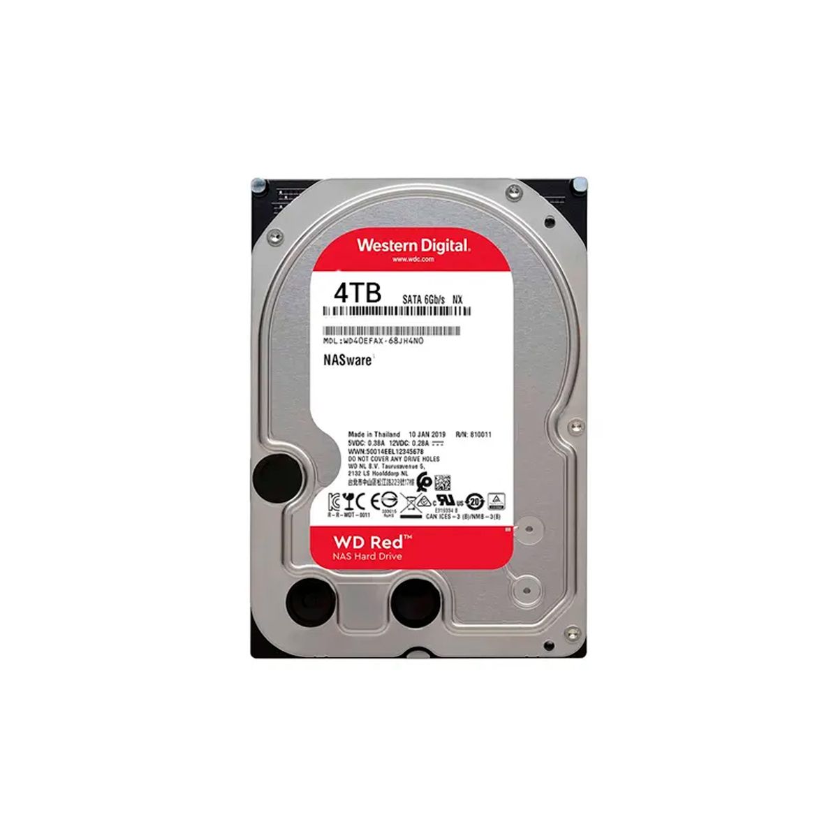 WESTERN DIGITAL - DISCO DURO WESTERN DIGITAL DE 4TB 35 PARA NAS RED PLUS PN WD40EFPX
