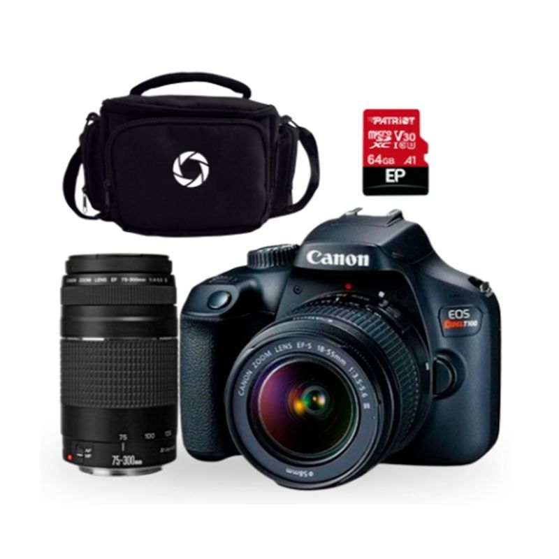 CANON - CAMARA CANON REBEL EF-S18-55MM EF75-300MM PN FOGCAV2628C003AAT1C49