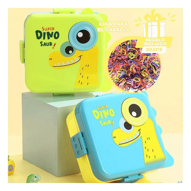 GENERICO - Pack6 Taper Perfecto Colegio 1600ml Celest Y+Ligas de Regalo