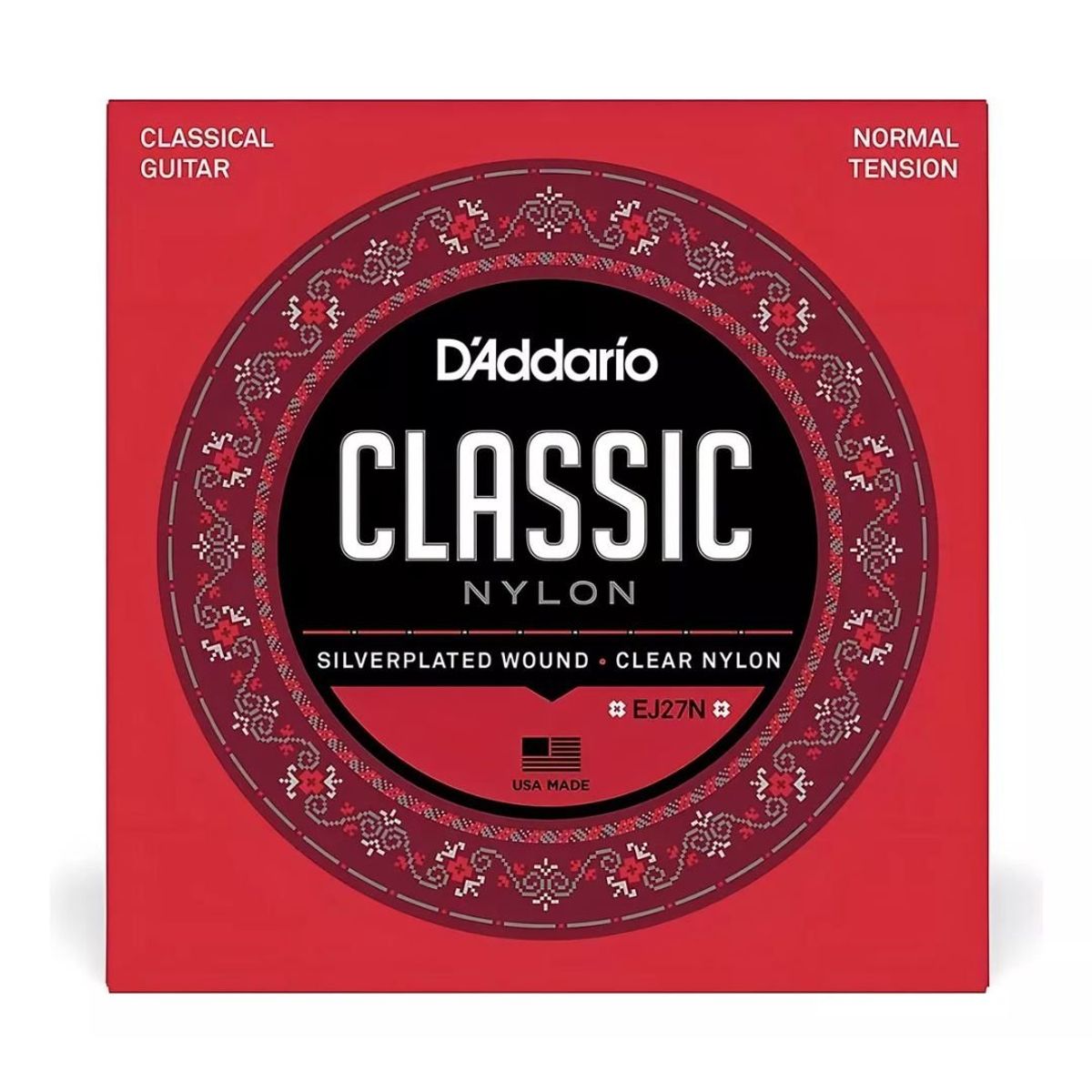 D ADDARIO - Set cuerdas ORIGINAL guitarra clásica nylon Daddario EJ27N