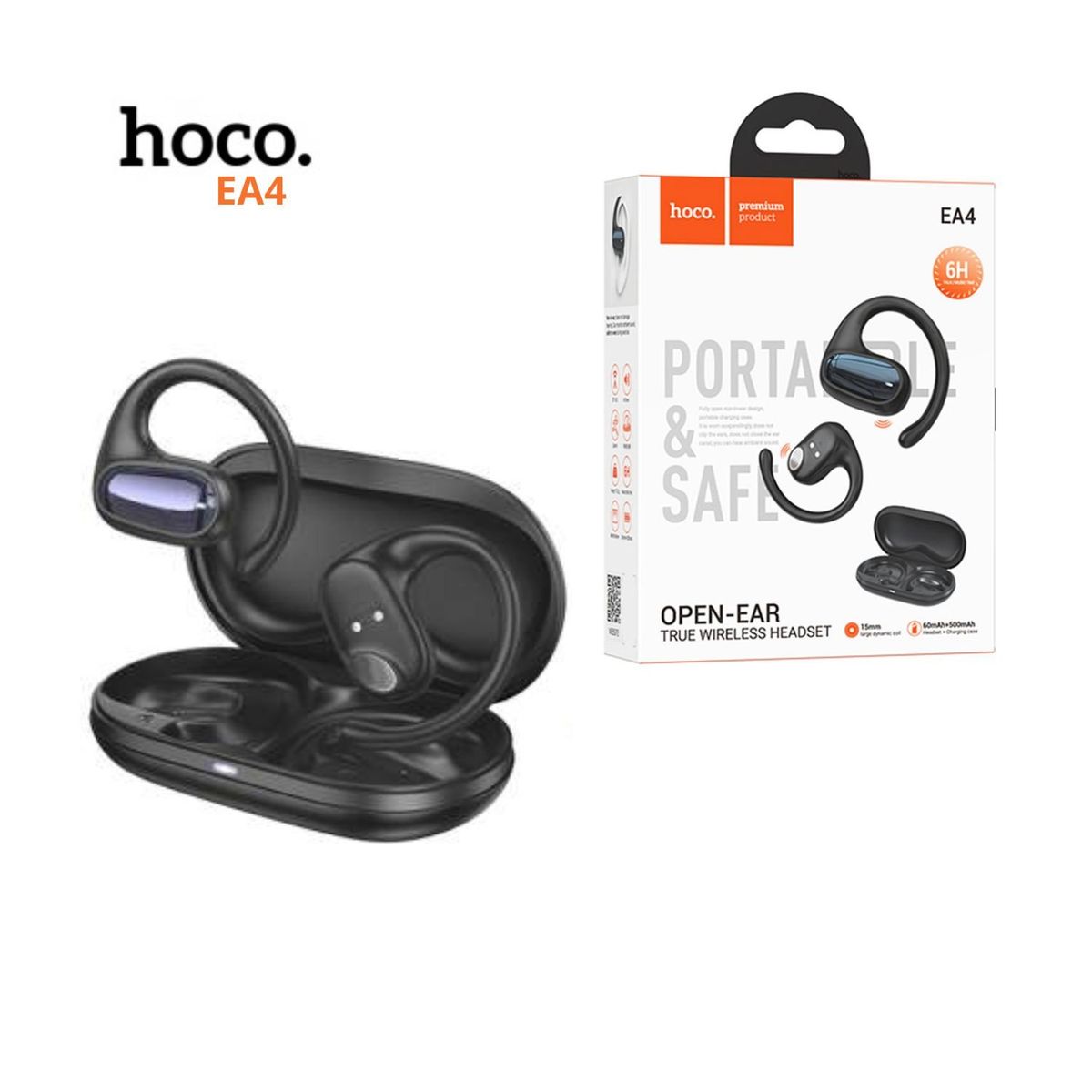 HOCO - Auriculares Inalámbricos  HOCO - EA4  Bluetooth V5.3