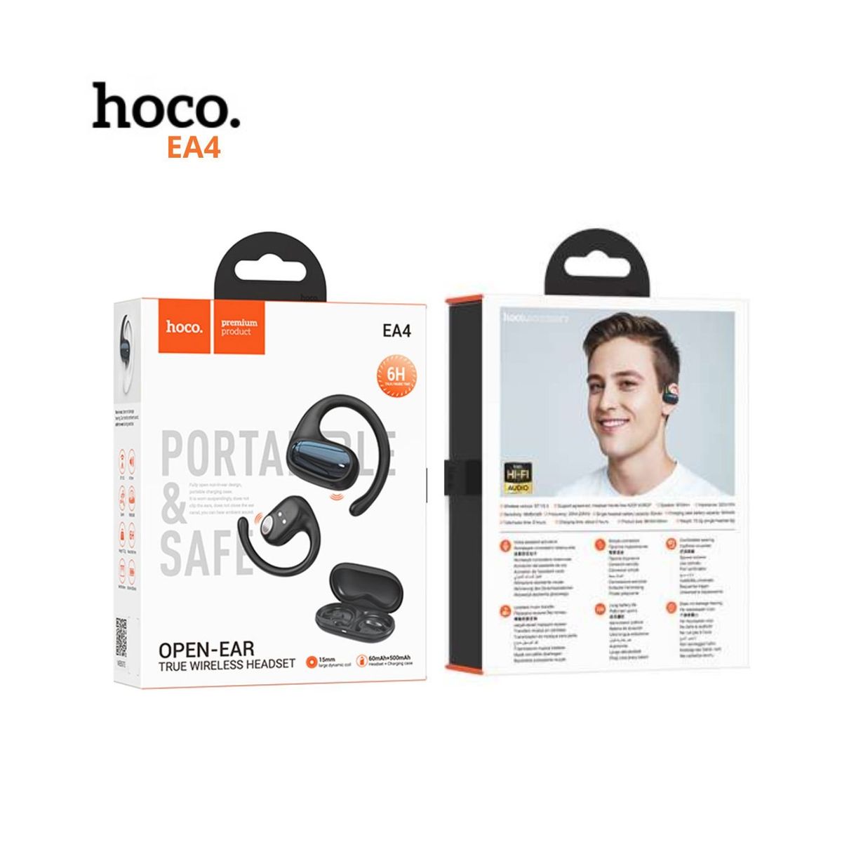 HOCO - Auriculares Inalámbricos  HOCO - EA4  Bluetooth V5.3